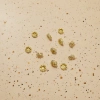 Golden flower-shaped spacers, pearl necklace, bracelet, jewelry accessories, decorative accessories Specification image